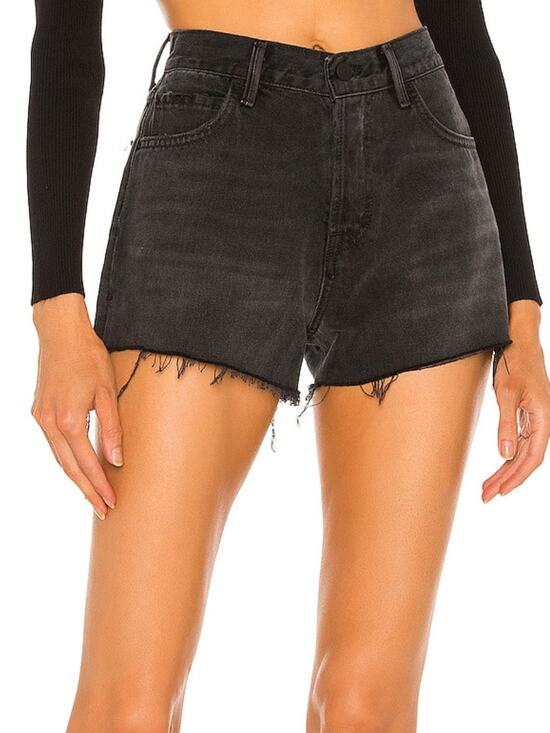GRLFRND Pants - GRLFRND Lyric High Rise Split Hem Short Size 25 Franklin Canyon | Made In USA